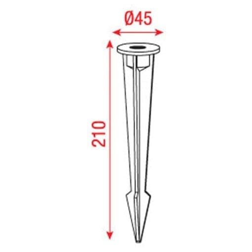 Artecta Garden spike A (voor de Aberdeen-S3) Mounting Devices J&H licht en geluid 2