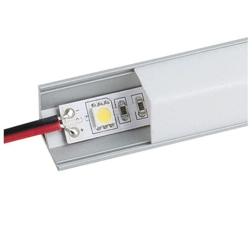 Artecta Profile pro 5 square – Aluminium hoekprofiel voor een flexibele LED strip (met 2 covers) Architectuur- verlichting J&H licht en geluid