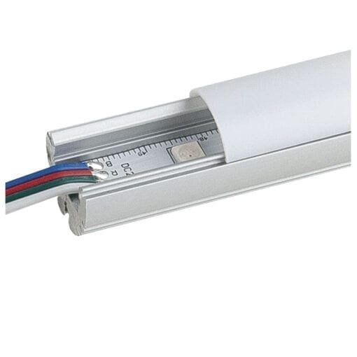 Artecta Profile pro 8 round – Aluminium opbouwprofiel voor een flexibele LED strip (met 2 covers) Architectuur- verlichting J&H licht en geluid