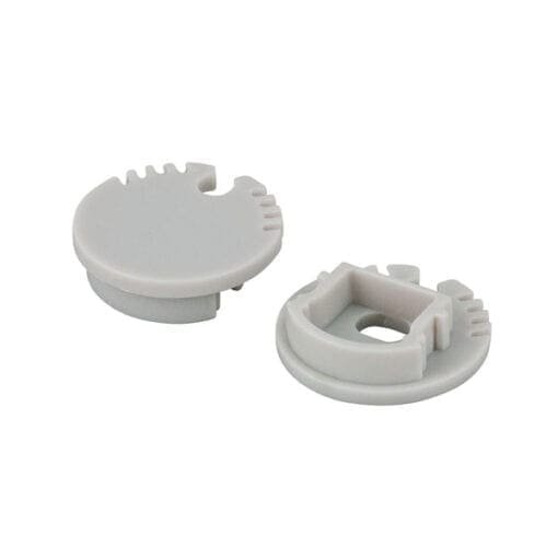 Artecta Eindkapjes set voor het Profile pro 8 round opbouwprofiel Architectuur- verlichting J&H licht en geluid