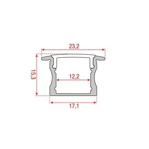 Artecta profile pro-line 17 recessed Architectuur- verlichting J&H licht en geluid 3