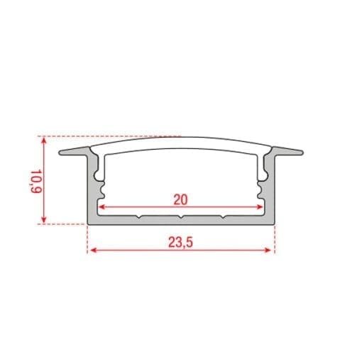 Artecta profile pro-line 19 recessed Architectuur- verlichting J&H licht en geluid 3
