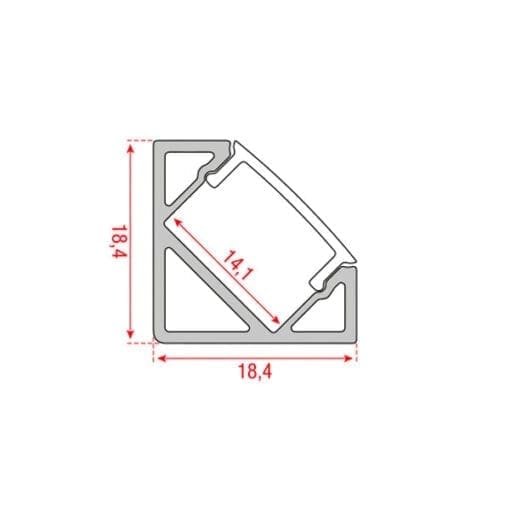 Artecta profile pro-line 20 corner Architectuur- verlichting J&H licht en geluid 3