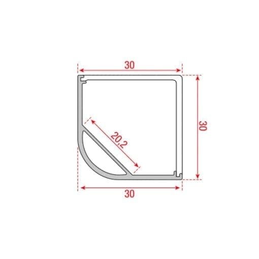Artecta profile pro-line 21 corner Architectuur- verlichting J&H licht en geluid 3