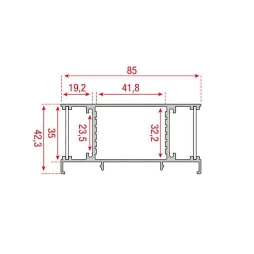 Artecta profile pro-line 23 surface Architectuur- verlichting J&H licht en geluid 3