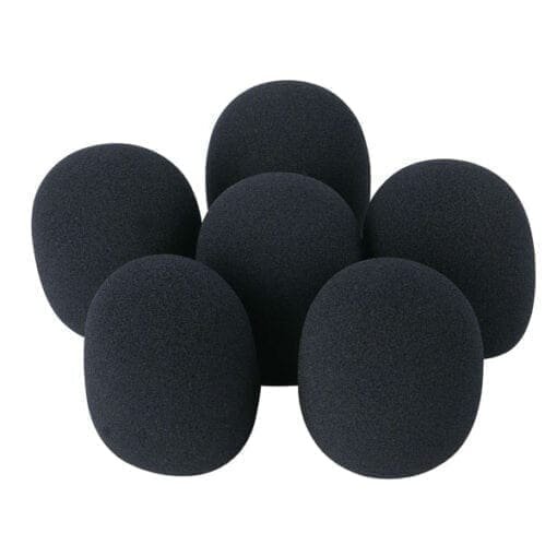 DAP Set van 6 zwarte plopkappen Audio J&H licht en geluid