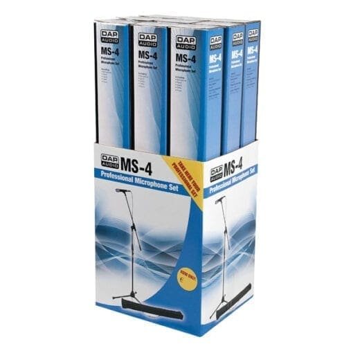 DAP MS-4 Microfoonset met een microfoon, statief, kabel en opbergtas _Uit assortiment J&H licht en geluid 3
