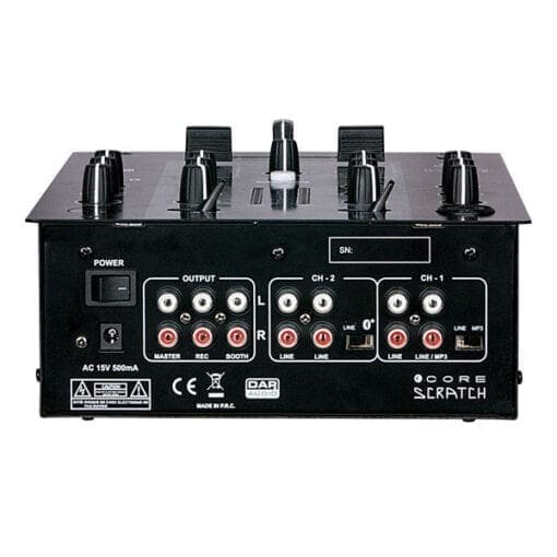 DAP Core Scratch, 2-kanaals mixer Audio J&H licht en geluid 2