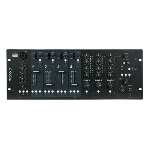 DAP IMIX-5.3 19″ Zone-mixer 19-inch mixers J&H licht en geluid