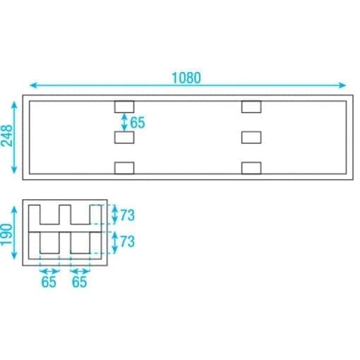 DAP Value Line LCA-BAR2 Flightcase voor 4 LED Barren hoezen en kisten J&H licht en geluid 5