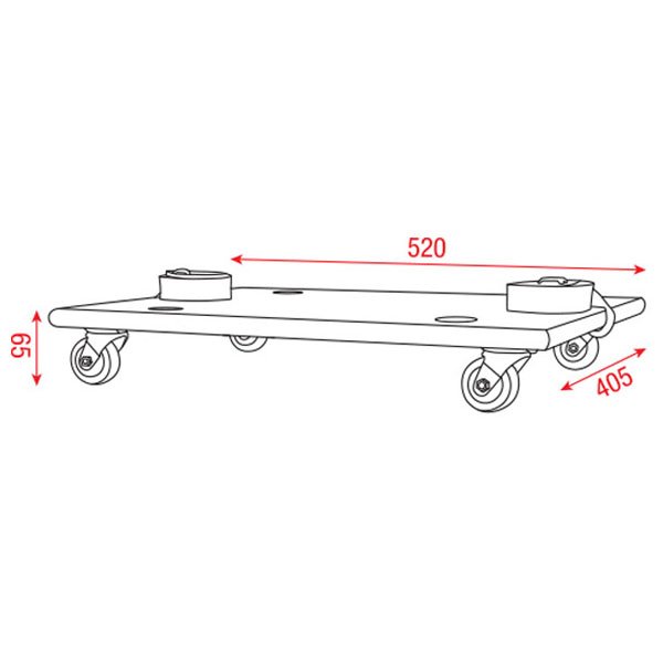 DAP Wheelboard voor ABS flightcases _Uit assortiment J&H licht en geluid 2 DAP Wheelboard voor ABS flightcases _Uit assortiment J&H licht en geluid 2
