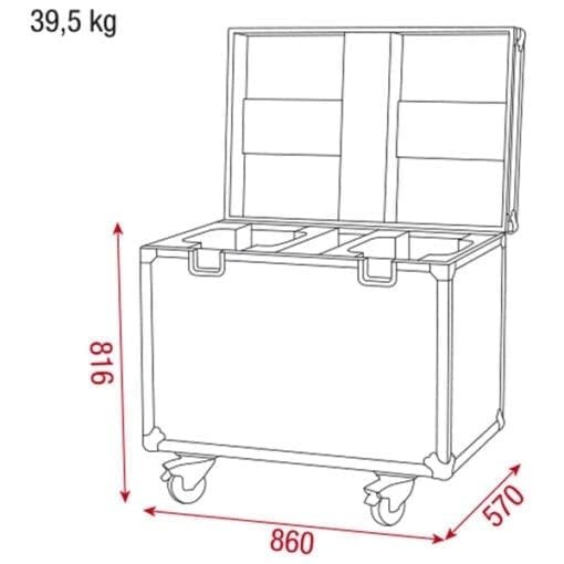 DAP Premium Line flightcase voor 2 Infinity iM-2515 LED Moving Heads Geen categorie J&H licht en geluid 10