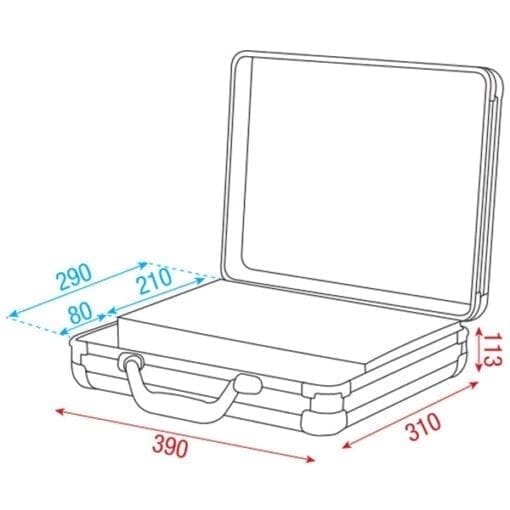 DAP microfoon flightcase voor 7 microfoons rood _Uit assortiment J&H licht en geluid 3