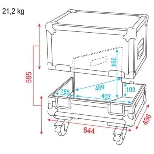 DAP Flightcase voor 2 M12 monitoren Audiokisten J&H licht en geluid 4