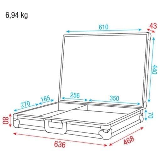 DAP flightcase voor een ER-216 draadloos microfoon systeem Audiokisten J&H licht en geluid 5