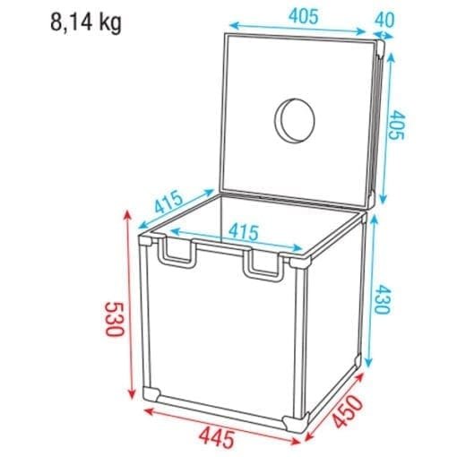 DAP Roadcase voor een spiegelbol 40 cm hoezen en kisten J&H licht en geluid 2