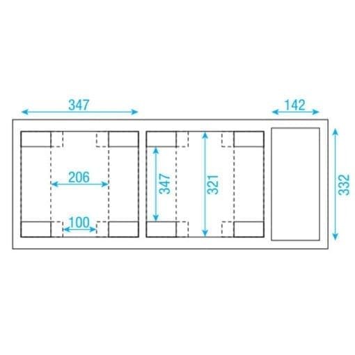 DAP LCA-PHA5 Flightcase voor 2 Showtec Phantom 75 of Phantom 95 LED Spot Moving Heads hoezen en kisten J&H licht en geluid 5
