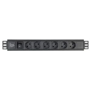 DAP 19 inch verdeelblok Schuko 1,5HE Connectoren en pluggen J&H licht en geluid