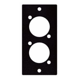 SHOWGEAR D-size paneel 1 segment 2U zwart