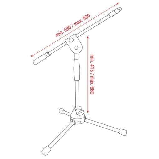 DAP Microfoon Statief ERGO2 Audio J&H licht en geluid 2