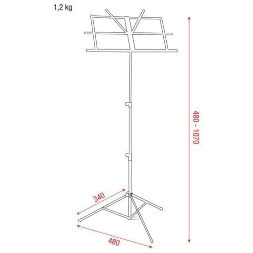 DAP Eco muziekstandaard Audio J&H licht en geluid 2