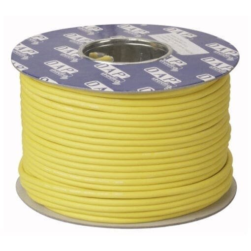 DAP MC-226Y microfoon kabel geel, dubbele isolatie, 100 meter op rol Kabels en aansluitingen J&H licht en geluid