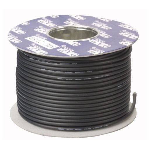 DAP AV-80 Double Shielded Video Cable 75 Ohm Zwart, 100 meter AV-kabels J&H licht en geluid 2