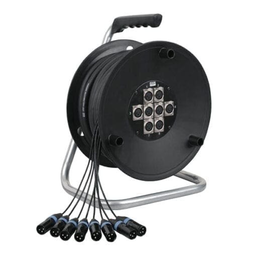 DAP Python 8 Stagewheel 8x XLR, 16 meter Kabels en aansluitingen J&H licht en geluid