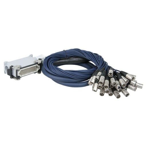 DAP Multicore Mixer Split gemonteerd, 108-polige Ilme multipin male – 36 Neutrik XLR, 2,5 meter Podium multi J&H licht en geluid
