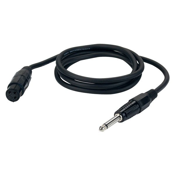 DAP microfoon kabel, XLR Female – Jack Mono, zwart, 1,5 meter Instrumentkabels J&H licht en geluid DAP microfoon kabel, XLR Female – Jack Mono, zwart, 1,5 meter Instrumentkabels J&H licht en geluid