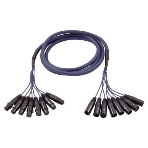 DAP Studiosnake, 8 weg XLR Male – XLR Female, 6 meter Kabels en aansluitingen J&H licht en geluid