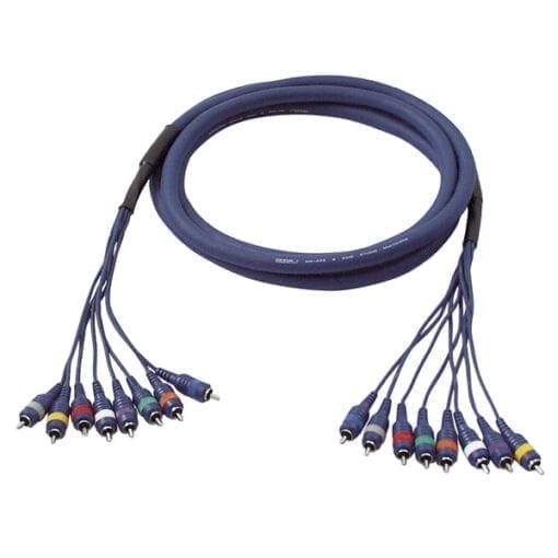 DAP Studiosnake, 8 weg, Tulp/RCA – Tulp/RCA, 6 meter Kabels en aansluitingen J&H licht en geluid