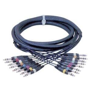 DAP Studiosnake, 8 weg Jack stereo – Jack stereo, 6 meter Kabels en aansluitingen J&H licht en geluid