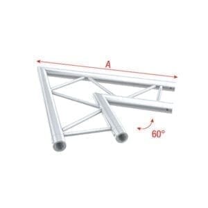 Showtec FS30-002H horizontale laddertruss hoek 60 Showtec FS30 truss J&H licht en geluid