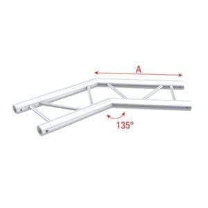 Showtec FS30-005H horizontale laddertruss hoek 135 Showtec FS30 truss J&H licht en geluid