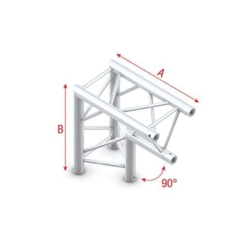 Showtec FT30-007 trusshoek 90 – Apex Down Podium en rigging J&H licht en geluid