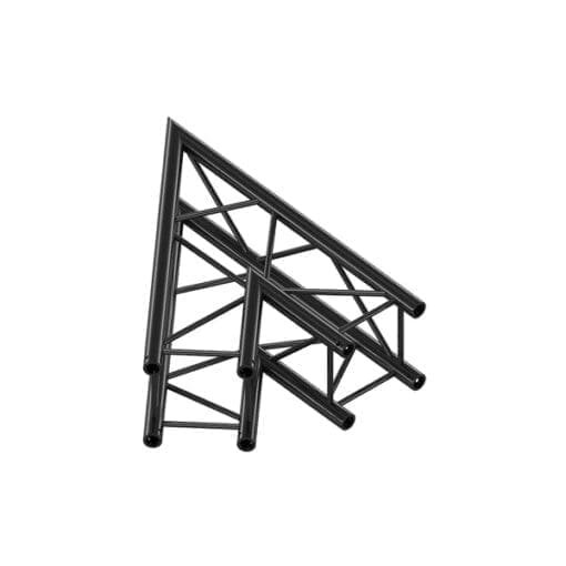Milos Corner 45° Podium en rigging J&H licht en geluid
