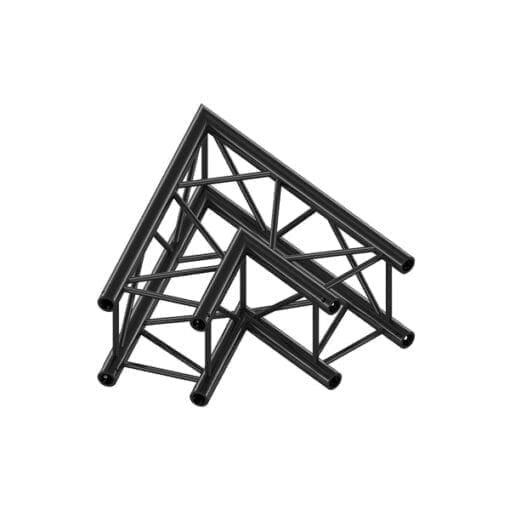 Milos Corner 60° Podium en rigging J&H licht en geluid