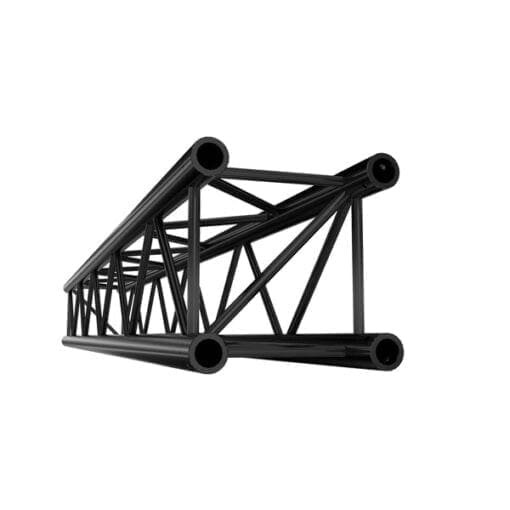 Milos Straight 2500mm Black Podium en rigging J&H licht en geluid