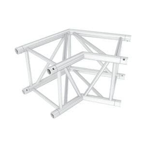 Milos Corner 120° Heavy Duty Podium en rigging J&H licht en geluid