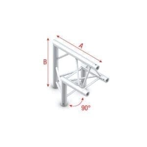 Showtec GT30-006 trusshoek 90 – Apex Up Podium en rigging J&H licht en geluid