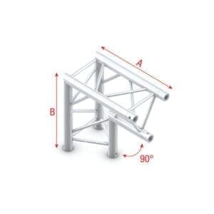 Showtec GT30-007 trusshoek 90 – Apex Down Podium en rigging J&H licht en geluid