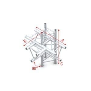 Showtec GT30-021 truss T-stuk + omhoog / omlaag Podium en rigging J&H licht en geluid