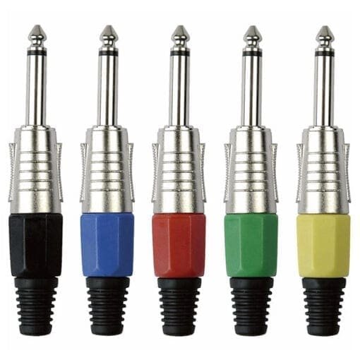 DAP Jackplug 6.3mm Mono Nikkel met zwarte eindkap Aansluitingen en connectoren J&H licht en geluid 4