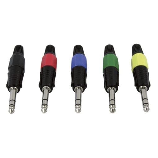 DAP Jackplug 6.3mm Stereo Zwart met Zwarte eindkap Aansluitingen en connectoren J&H licht en geluid 3