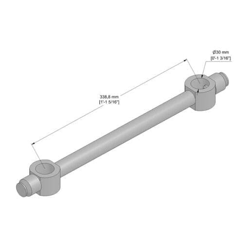 Showtec Mountingadapter voor FQ30 halve truss spigots Showtec FS30 / FT30 / FQ30 accessoires J&H licht en geluid