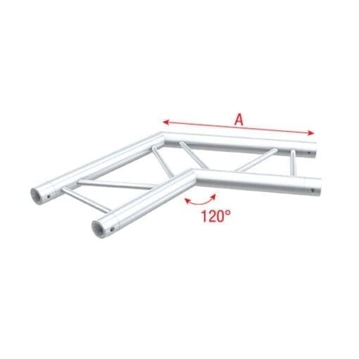 Showtec PS30-004H horizontale laddertruss hoek 120 Showtec PS30 truss J&H licht en geluid