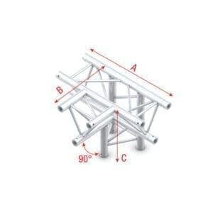 Showtec PT30-020 truss T-stuk Apex Down + omlaag Podium en rigging J&H licht en geluid