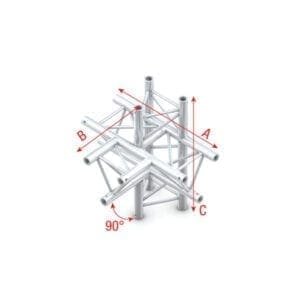 Showtec PT30-021 truss T-stuk + omhoog / omlaag Podium en rigging J&H licht en geluid