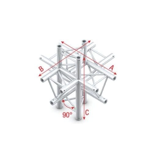 Showtec PT30-022 truss kruising + omhoog / omlaag Podium en rigging J&H licht en geluid